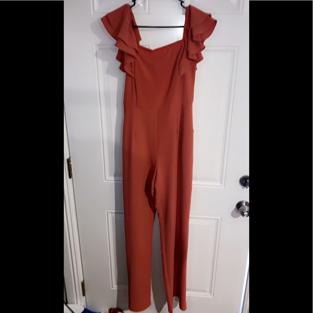 Coral Orange Jumpsuit 🔥